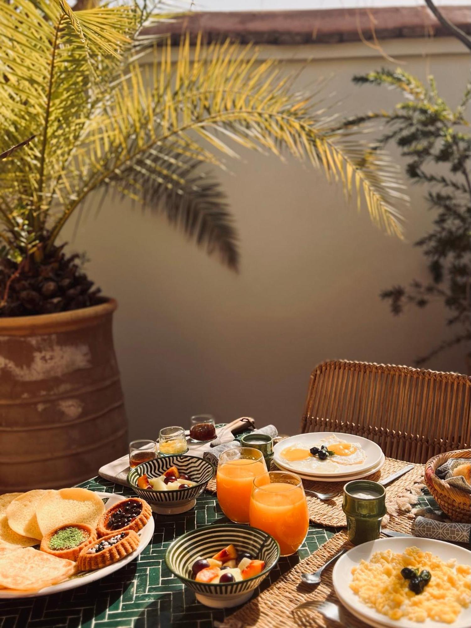 Riad Prive Sadaka Bassin Rooftop Marrákes Kültér fotó