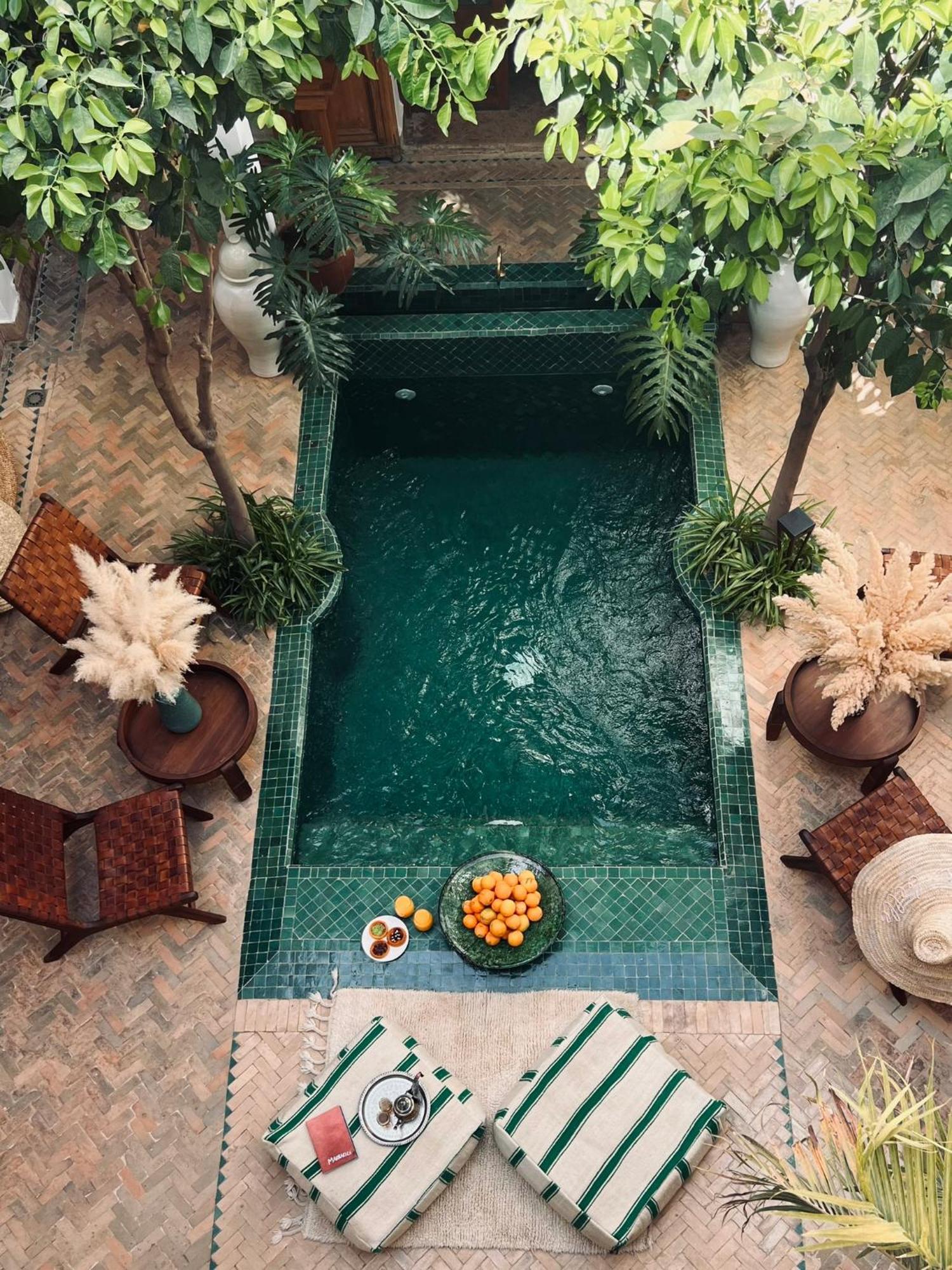 Riad Prive Sadaka Bassin Rooftop Marrákes Kültér fotó