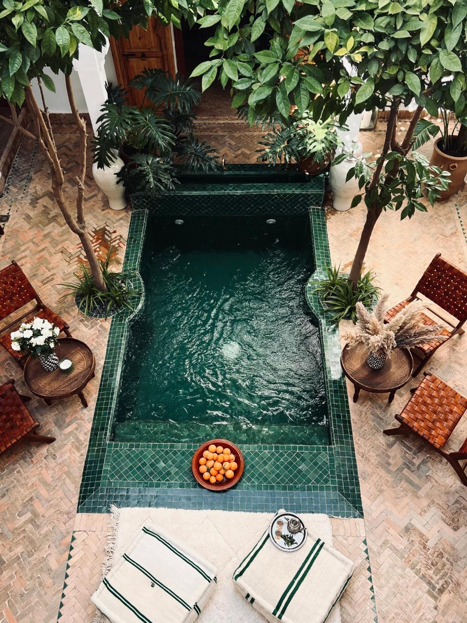 Riad Prive Sadaka Bassin Rooftop Marrákes Kültér fotó